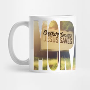 Gretzky Shoots, Jesus Saves Morality Mug